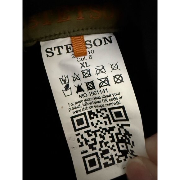 Stetson Mens Size XL Brown Leather Fedora Hat Vintage - Picture 11 of 11